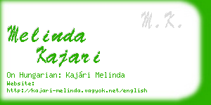 melinda kajari business card